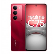 Oferta Relâmpago Celular Realme C75 Vermelho, 256GB, 8GB RAM, Câmera Tripla de até 50MP Com IA, Tela 6.72", NFC, IP69, Bateria 5828 mAh e Processador Helio G92 Max